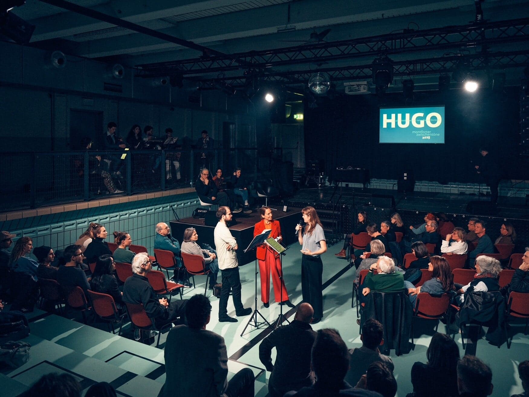 Annika Spegg und Robert Rülke beim Interview während des Hugo-Wettbewerbs